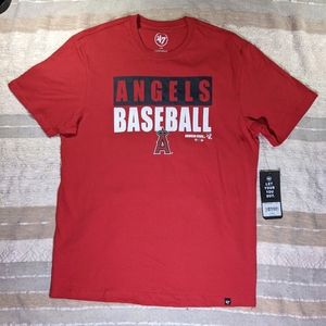 NWT 47 Los Angeles Angels Baseball Red T-shirt Men's Size Large